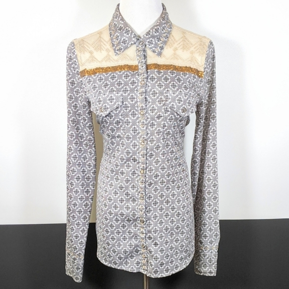BKE Boutique Western Button Down Long Sleeve - Picture 2 of 8